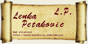 Lenka Petaković vizit kartica